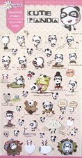 Daisyland Cute Panda Scrapbooking Sticker Sheet KAWAII