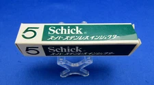SCHICK VTG INJECTOR 5 BLADE DISPENSER JPN MARKET Made In Canada UNUSED COND. #10