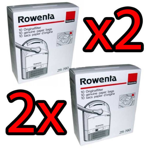2x Rowenta 20 bags Original zr760 Extreme change Premium presty Swing opus  | eBay