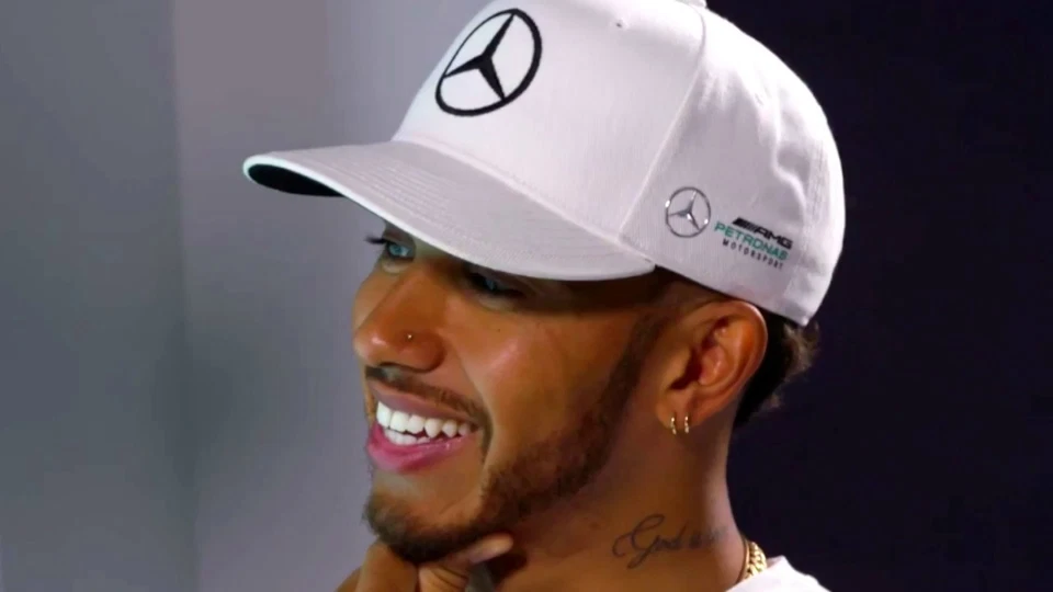 Men’s/Boy’s: Lewis Hamilton 18ct White Gold Plated 3mm Cubic Zirconia  Nose Stud — 第 3/4 张图片