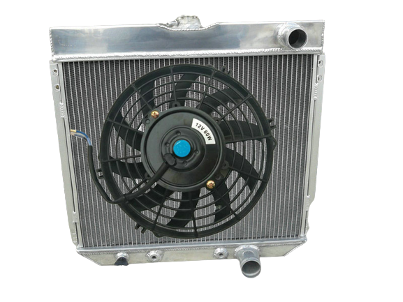 Aluminum Radiator+FAN FOR 1963-1969 Ford Fairlane 1967-1969 Ford Mustang/Cougar