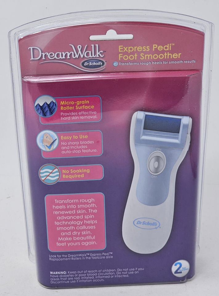 Dr. Scholl's DreamWalk Dream Walk Express Pedi Foot Smoother Home Pedicure New eBay