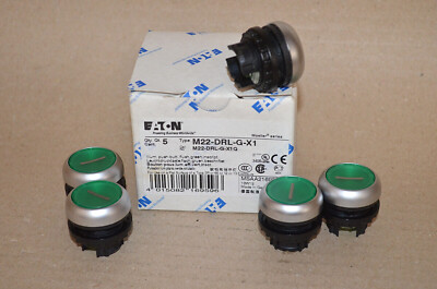 Eaton MOELLER M22-DRL-G-X1 Leuchtdrucktaste grün 216959 NEU OVP 5 Stück=1 VPE
