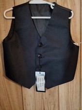 Boys Toddler Black suit Vest 4T