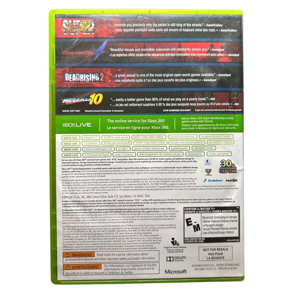 Capcom Essentials (Microsoft Xbox 360, 2013) - Image 3 of 3