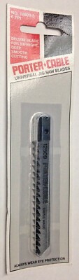 Porter Cable 12509-5 Straight, Deep Smooth Cutting U-Shank Jig Saw Blades 6 TPI
