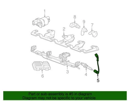 Комплект проводов свечей зажигания подлинный GM 2005-2009 Chevrolet GMC Cadillac Hummer 19417612 - Изображение 2 из 2