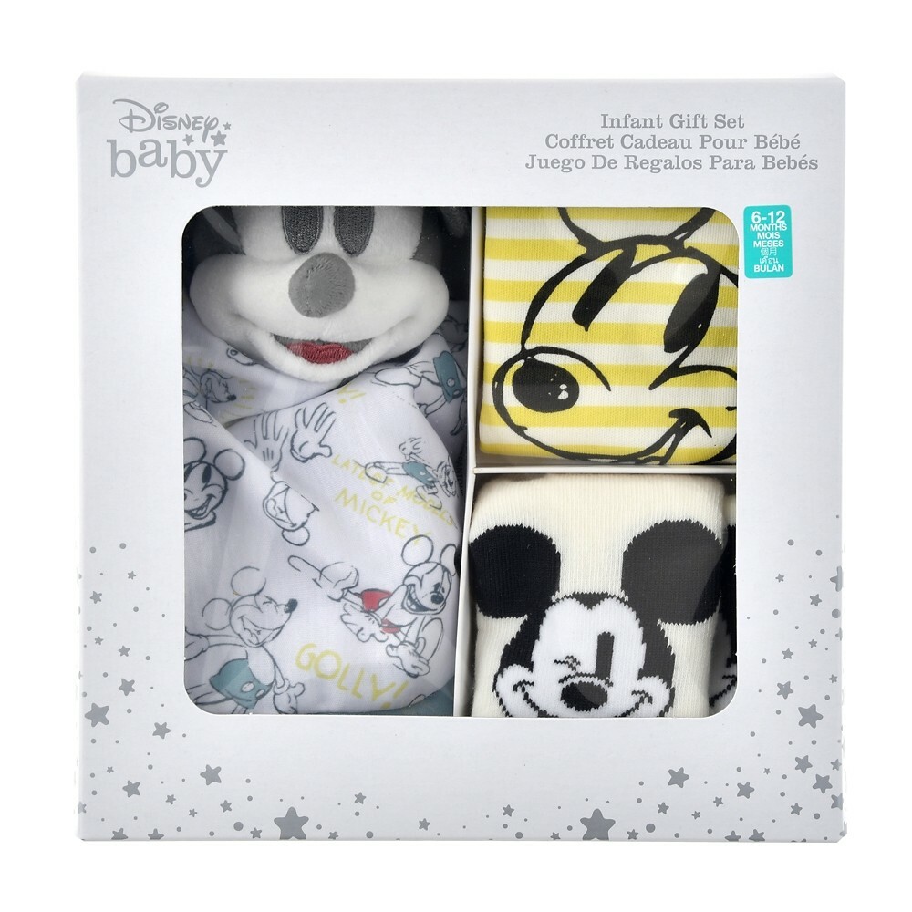 Mickey BABY GIFT 3-Piece Set (80) Blue Yellow Disney Baby Disney