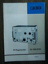 Prospekt TF-Pegelsender Gv 704-21/22 RFT Me&szlig;generator Fernmeldewerk Leipzig 1966