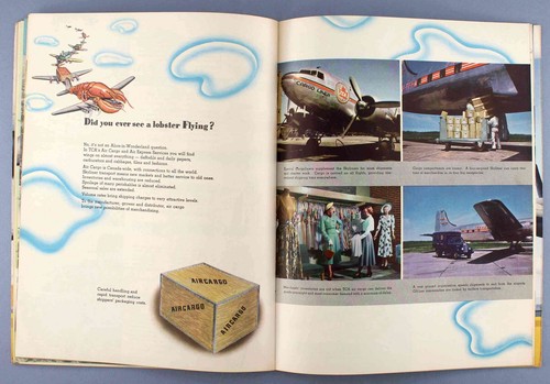 TCA TRANS CANADA AIRLINES HORIZONS UNLIMITED VINTAGE AIRLINE BROCHURE CUTAWAY - Picture 5 of 9
