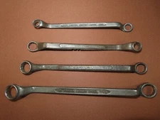 Vintage Lot Of 4 SAE Double Offset Box End Wrench 3/8” - 3/4" Craftsman VLCHEK