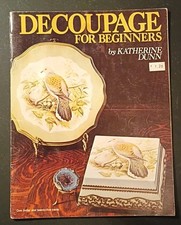 Decoupage For Beginners Vintage Art Craft How To Instruction Pattern Book