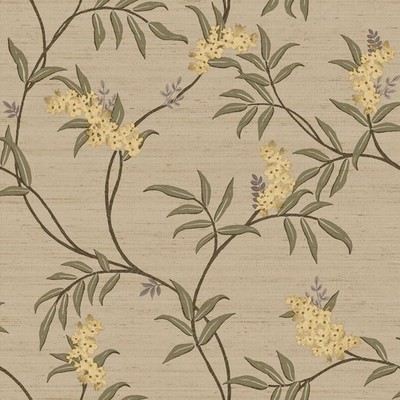 IS33302 - Italian Silks and Damasks Floral Beige Galerie Wallpaper