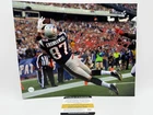 Rob Gronkowski SIGNED New England Patriots 8x10 Photo COA NFL CHAMP