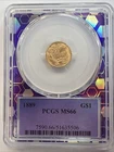 1889 GOLD LIBERTY PRINCESS $1 DOLLAR COIN PCGS MS66