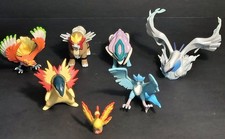 Juego de 7 figuras Pokemon Moncolle figuras coleccionables Entei Lugia HoOh Articuno
