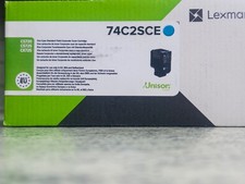 Lexmark 74C2SCE Original Cyan Toner Cartridge   CS720 / CS725 / CX725   7,000