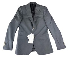 NEW Stella McCartney Mens Two Button Wool Blazer Jacket Gray Size 44 US 34 NWT