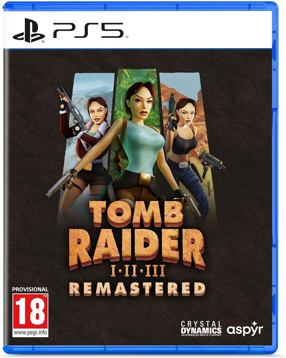Tomb Raider I-III Remastered Starring Lara Croft (PS5) - Brand New and Sealed