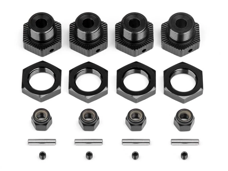 HPI 114341 - Aluminum Wheel Hex Hub Set 17mm Black (4Pcs) - Image 2 of 2