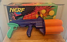 NERF Ballzooka Air Gun Blaster 12 Balls Kenner Rapid Fire Vintage