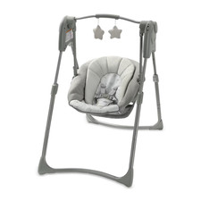 Graco Slim Spaces Compact Baby Swing, Space Saving Portable Bay Swing - NEW
