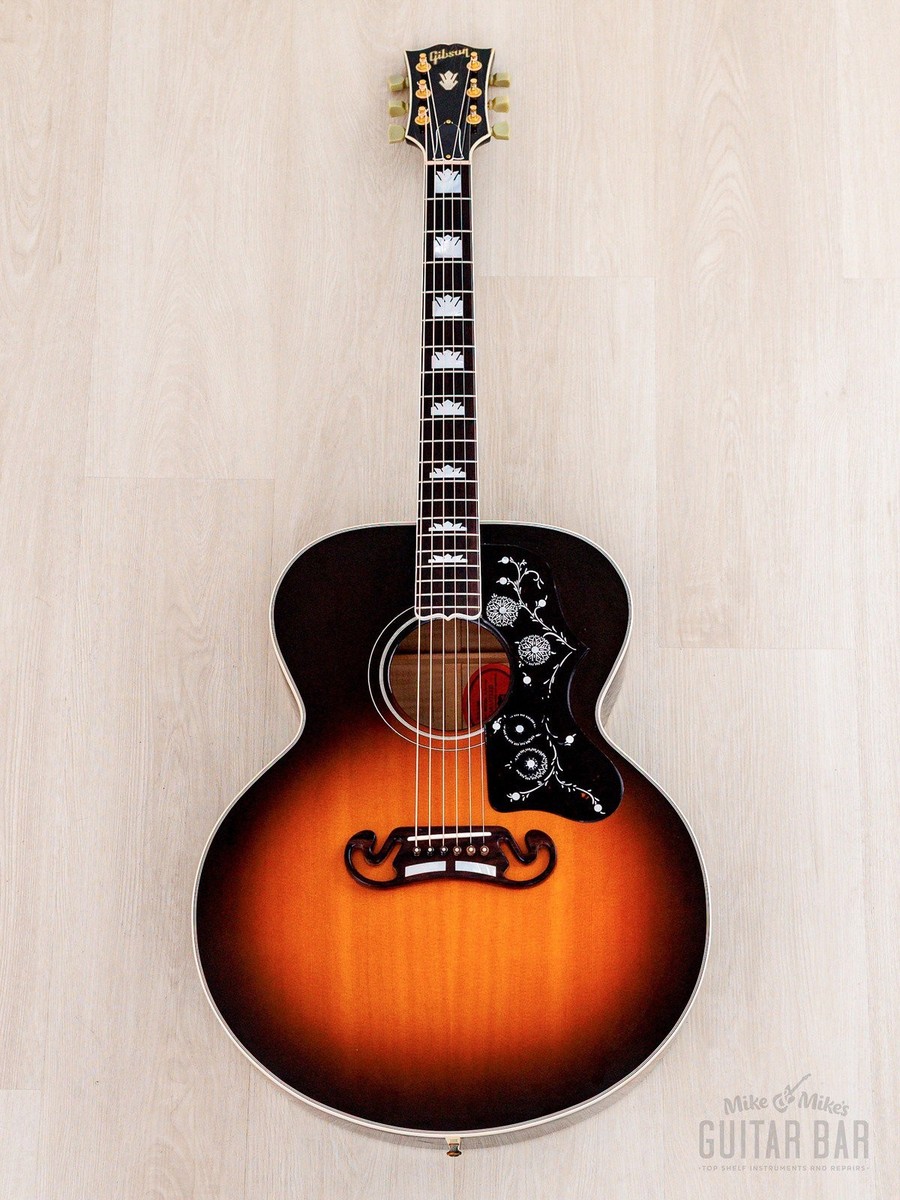 1995 Gibson J-200 Jumbo Guitar Vintage Sunburst, Figured Maple w