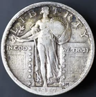 1917-P TYPE II Standing Liberty Quarter VF (#7956)