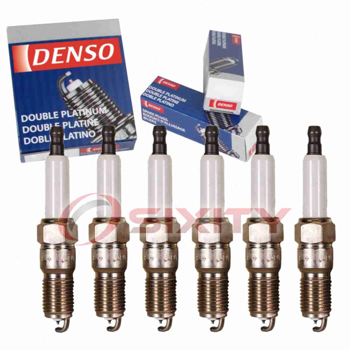 6 pc Denso Platinum Long Life Spark Plugs for 1977-1979 Ford Pinto 2.8L V6 bp