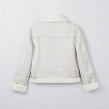 Spao Minkfur Cream Women's Outerwear Size S Pre-Owned