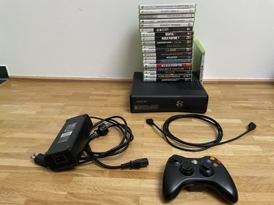 Xbox 360 Konsole mit Spielesammlung FSK 18 und Controller
