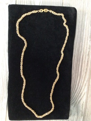 Givenchy Vintage Gold-Tone Bysantine Link 28'' Chain Necklace 1980s 1990s