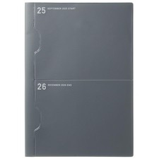 Laconic Planner 2026 A5 Monthly 2-Pocket Gray LAMS88-160GY
