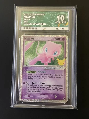 2021 Pokemon Celebrations Mew 88/92 Classic Collection ACE 10 Perfect Subgrades