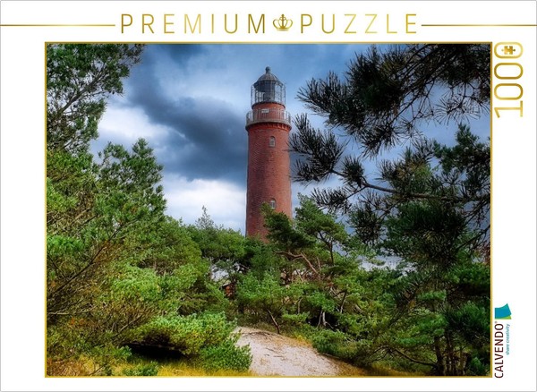 Calvendo Puzzle DarßEr Leuchtturm | 1000 Teile Lege-GrößE 64 × 48 Cm Foto-Puzzle-image