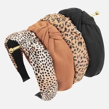 Top Knotted Headband for Women Trendy 4 Pack, Wide Head Bands for Women's Hair 