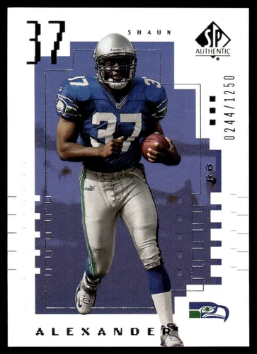 2000 SP Authentic Future Watch Shaun Alexander Rookie 0244/1250
