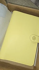 Filofax Original Personal Yellow Personal Organizer Planner Ring LIME GREEN