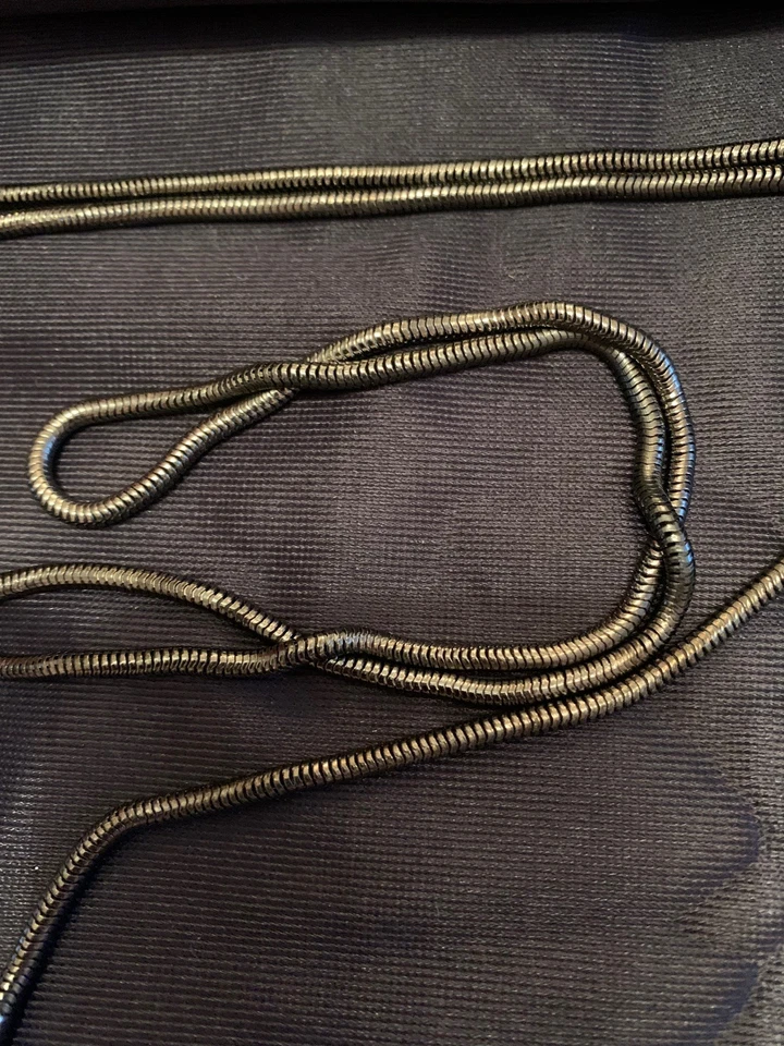 Small nickel colour Beaded/sequinned Evening Bag With snake chain Shoulder Strap - Image 2 of 4