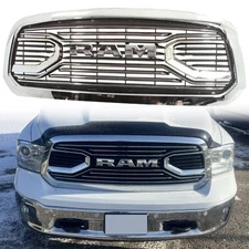 Front Grille For 2013-2018 Dodge Ram 1500 Big Horn Style Grill W/Letters Chrome