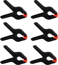 6 Pack Heavy Duty 4.5 Inch Muslin Clamps for Photography Backdrops