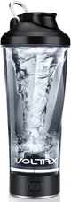 VOLTRX Electric Protein Shaker Bottle 24 oz - BPA Free Tritan | USB Rechargeable
