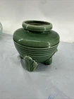 Stanford Pottery Sebring, Ohio Vase / Planter Green Art Pottery RARE  #253