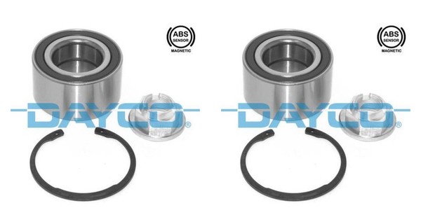 Dayco 2X Radnabe Radlagersatz Vorderachse FüR Ford Transit Connect Tourneo P65-image