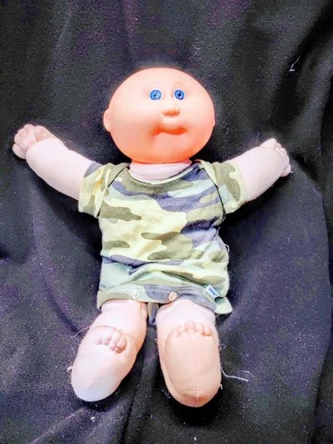 '87(?) Vintage Cabbage Patch Kids Doll Coleco HM 1 -teal Signature ('87)  Bald