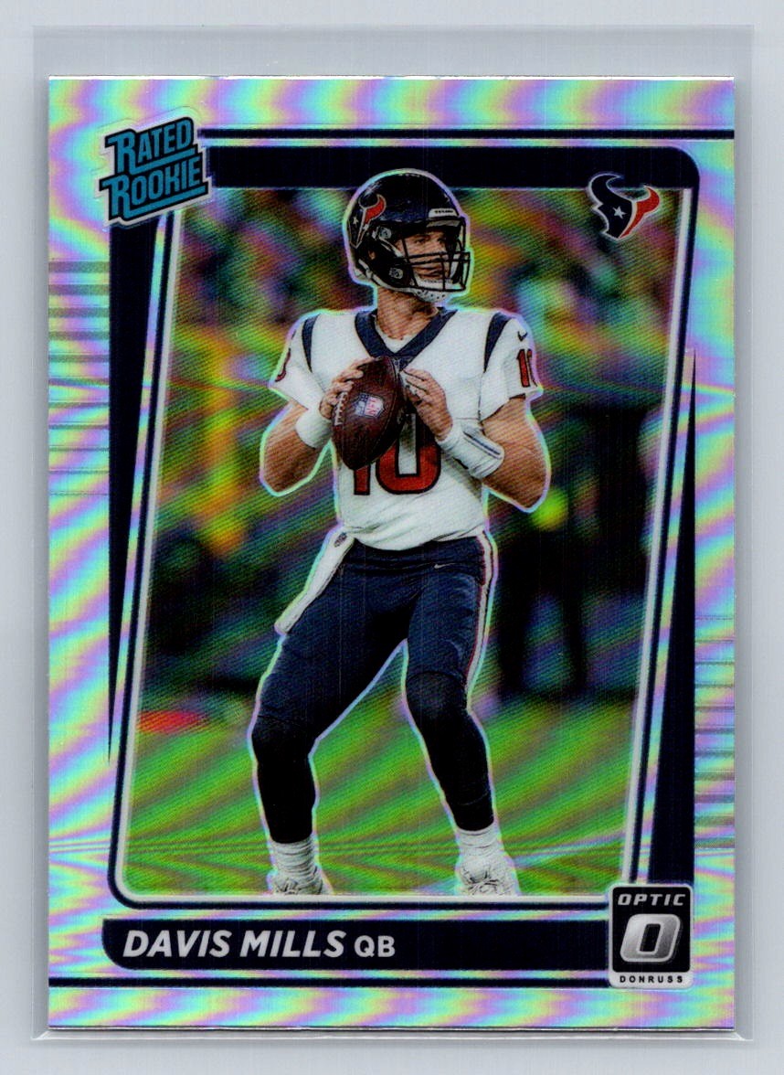 2021  Donruss Optic Holo #222 Davis Mills Rated Rookie Rc Prizm Texans A81