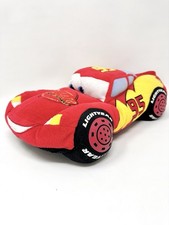 Lightning McQueen ~16" Plush Toy Stuffed Car Disney Store Pixar Cars with Zipper