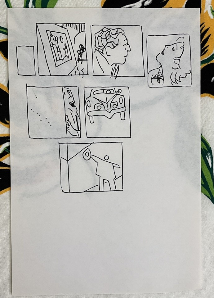 Alex Toth original sketch art Comic Art