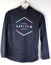 Hurley H2O Dri Black Boys Hoodie Size Medium 10-12 
