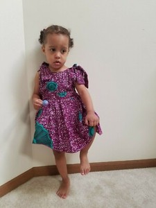 pinafore dress ankara